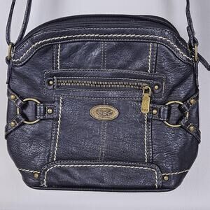 B O C Born Concept Crossbody Bag Womens Small Black Shoulder Purse Zip Pockets